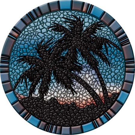 POOLMATS Palm Trees Poolsaic -blue- 59 inches 67B00-00025 67B00-00025